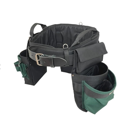 Boulder Bag Professional Electrician MAX Combo w/QRB Green Toolbelt Large PRO100GRL